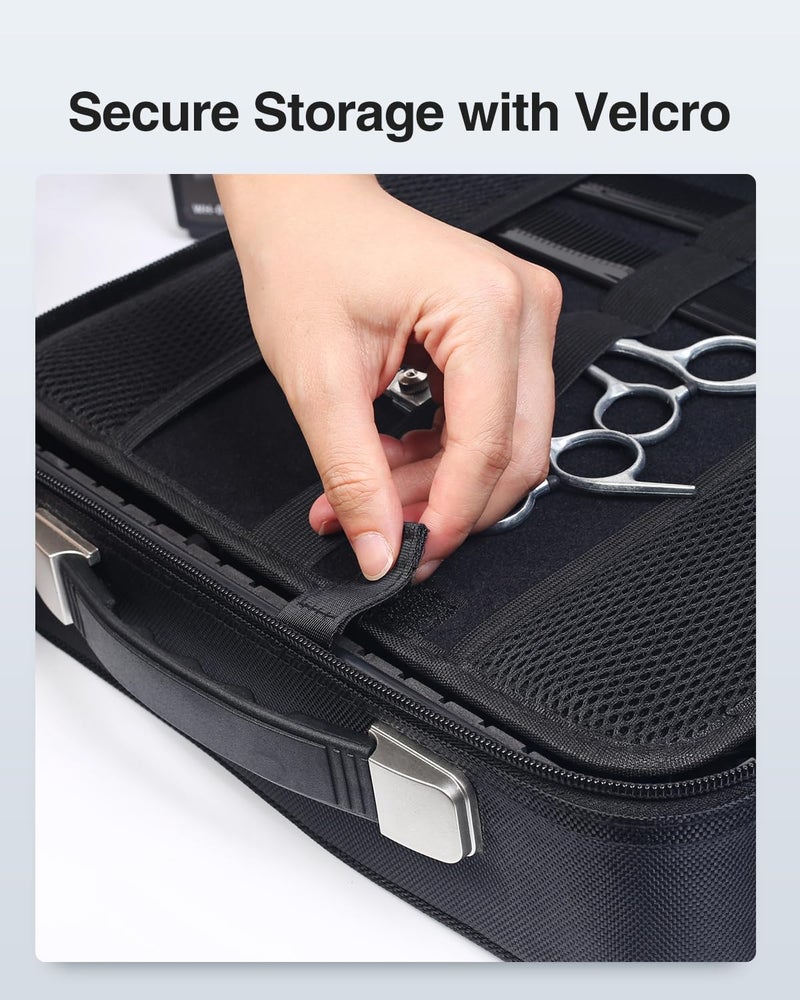 Luxtude Large Barber Case, Barber Bags for Clippers and Supplies, Travel Hair Clipper and Trimmer Case, Barbers Accessories for Wahl 5Star/Hatteker/Oneisal/Andis Grooming Kits - Image 3